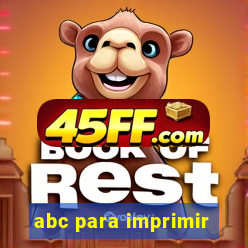 abc para imprimir